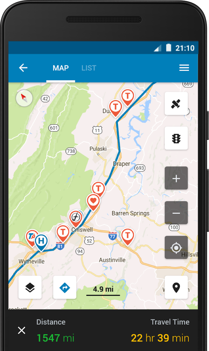 Map App For Truckers 